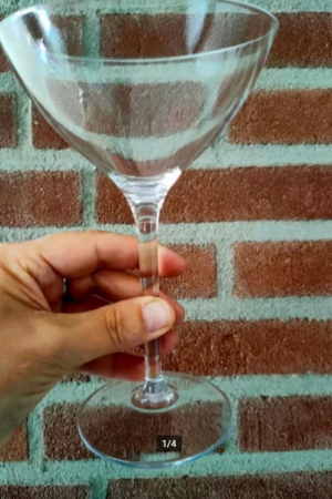 Kunststof Martini glazen cocktail- Transparant