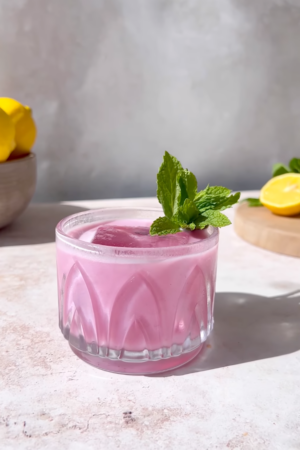 Blueberry Yoghurt Fizz cocktail